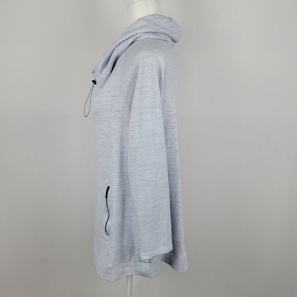 Soft Surroundings Funnel Neck Sweater Pullover Long Sleeve Pockets Lavender M - Picture 4 of 10